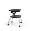 Black Classroom Chair with Casters D859476