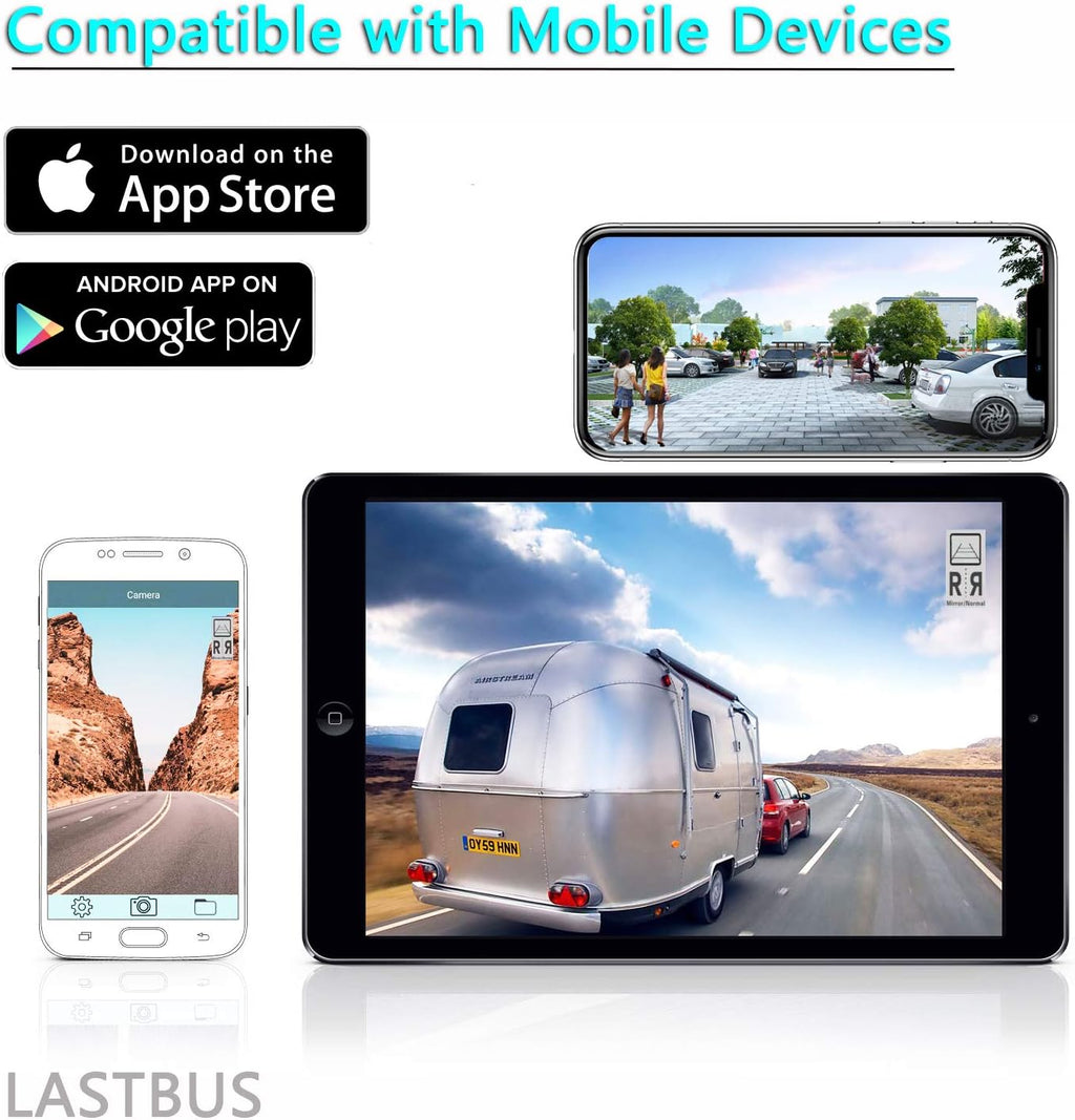 Wireless Backup Camera 170° View Angle IP69 Waterproof License Plate Camera R7025