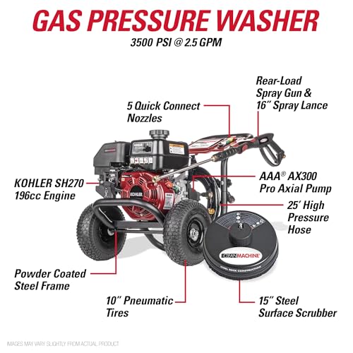 3400 PSI Gas Pressure Washer, 2.5 GPM U842