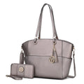 Vegan Leather Womens Tote Bag with Wallet J174