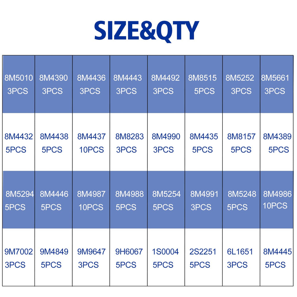 Silicone 90 O-Ring Kit V6367