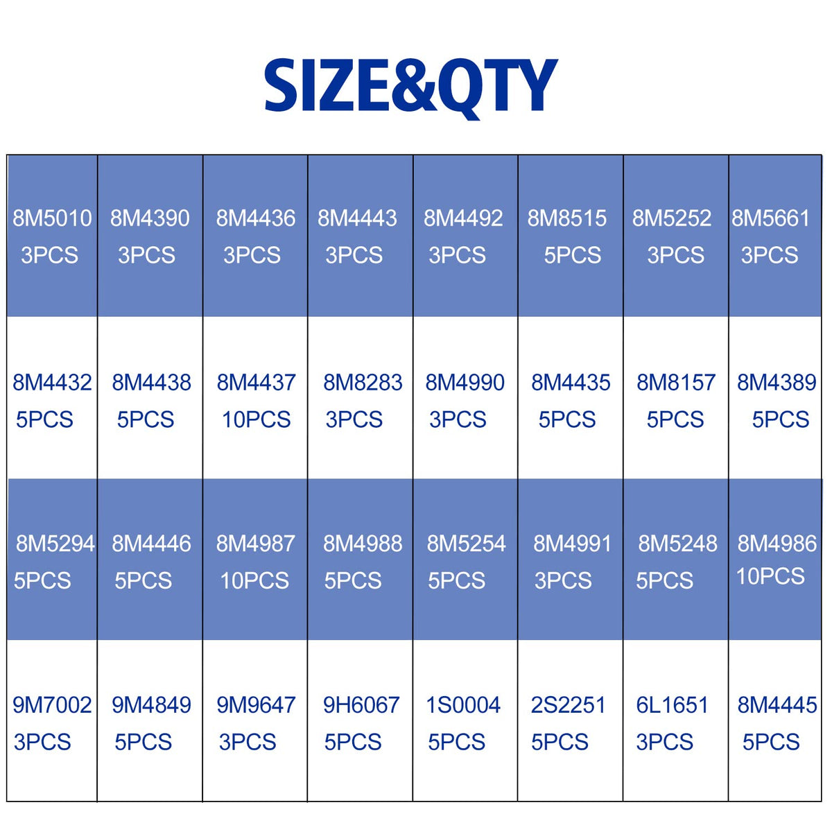 Silicone 90 O-Ring Kit V6367