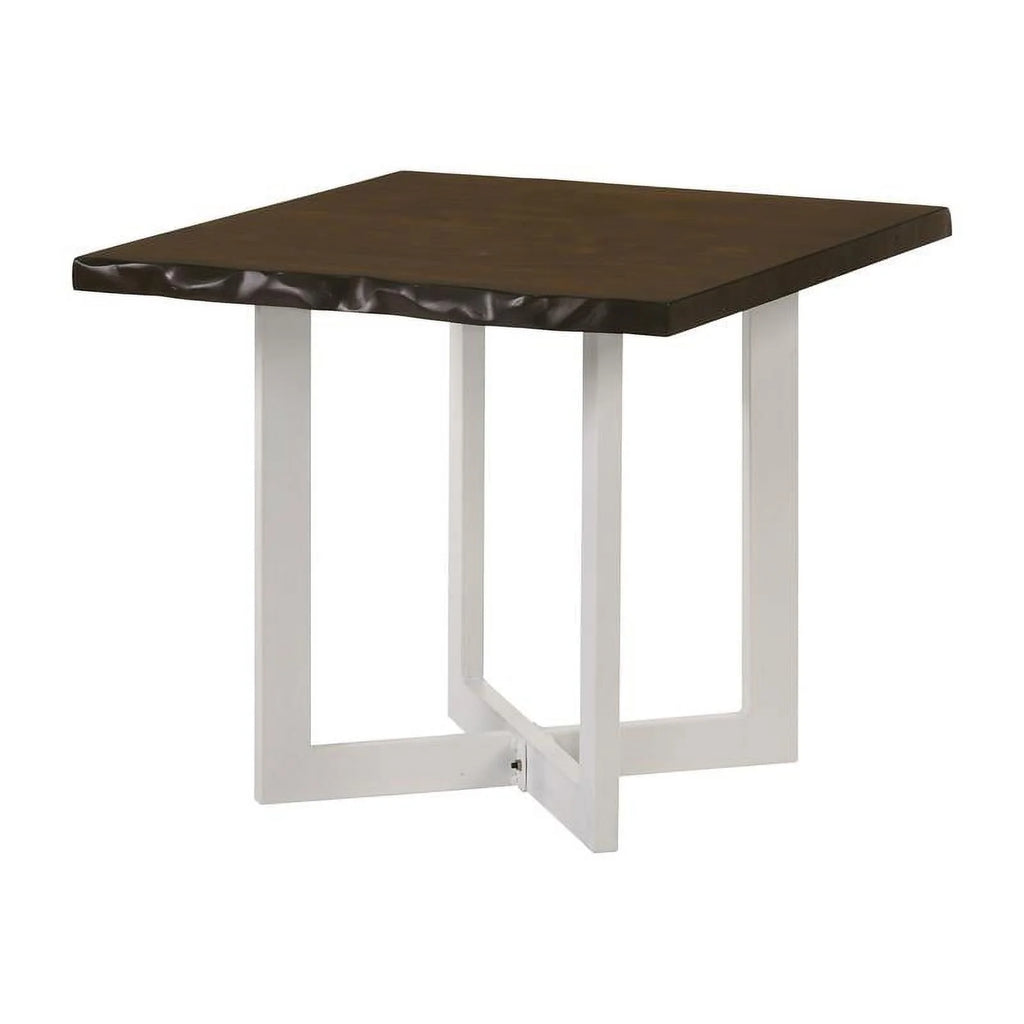 Oak and White Wood End Table Set of 2 H33417