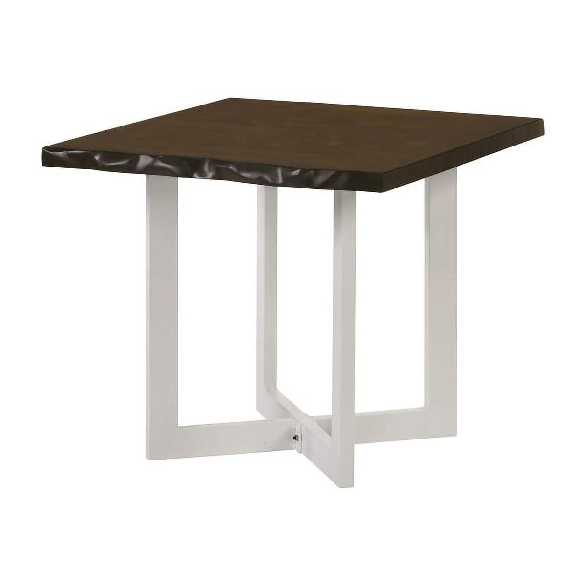 Oak and White Wood End Table Set of 2 H33417