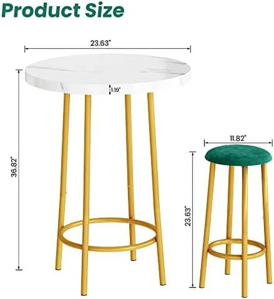 Dining Table Set for 4 with 2 Benches T274996