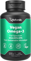 Vegan Omega 3 DHA EPA DPA from Algae 120 Veggie Softgels K275