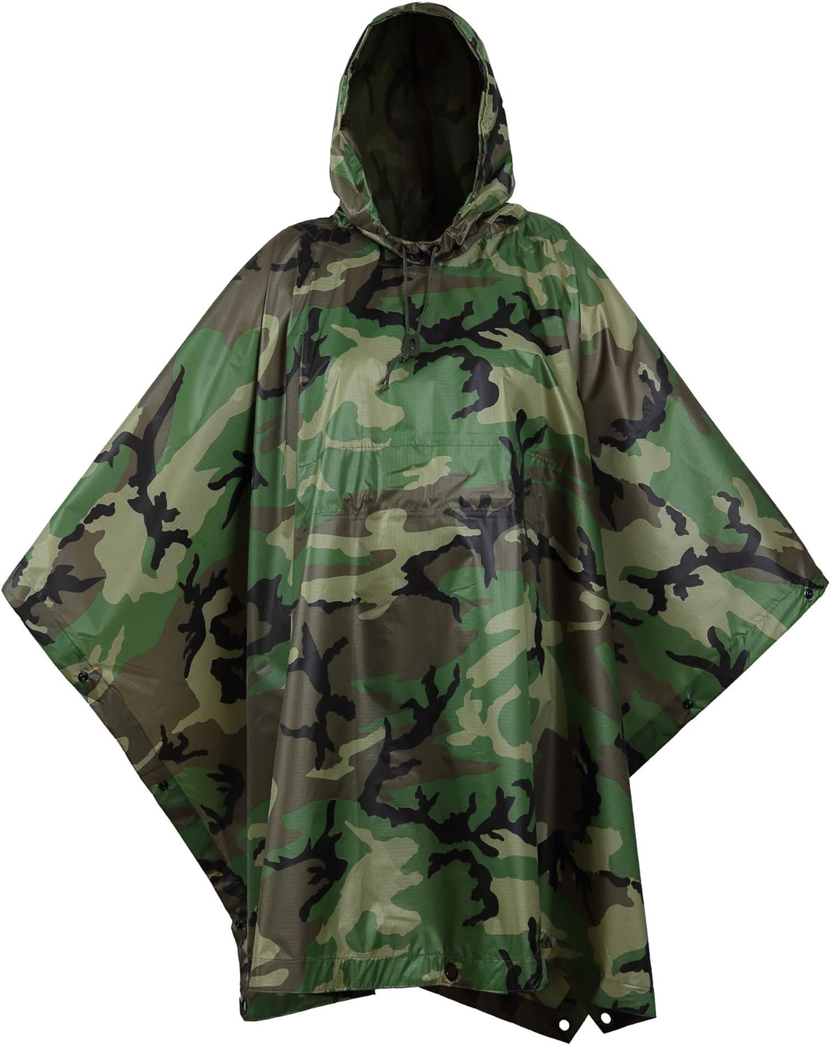 Camouflage Rip Stop Rain Poncho O465