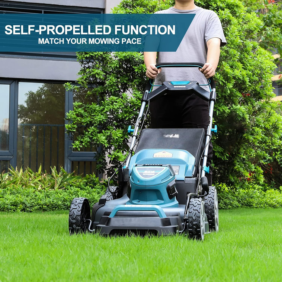 21 inch Self-Propelled Cordless Brushless Lawnmower X99714