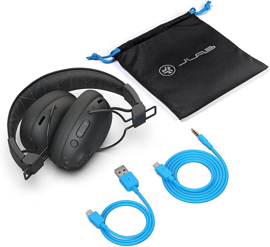 Black Bluetooth Wireless Over-Ear Headphones with Active Noise Cancellation O39097