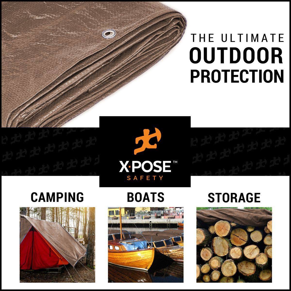 Brown Poly Tarps 12 x 20 Case of 10 F3393