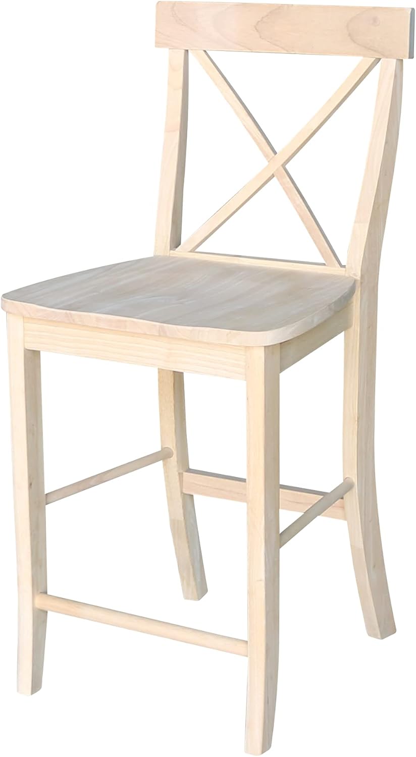 24 inch Pecan Barstool M1827