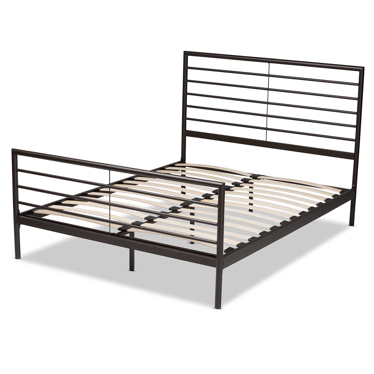 Black Full Engineered Wood Platform Bed M293