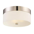 Polished Nickel 3 Light Ceiling Mount Q695