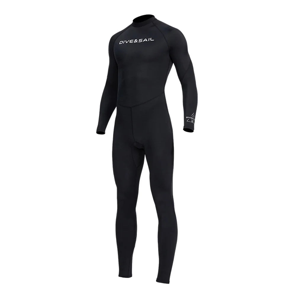 Men's Long Sleeve Quick Dry One Piece Swimsuit with Back Zipper Y160390