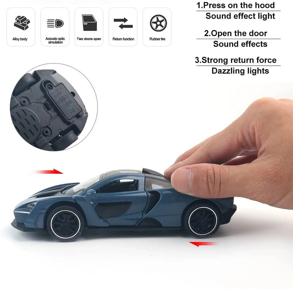 Die-casting Toy Car 1:32 Scale Zinc Alloy Model with Light and Music N678