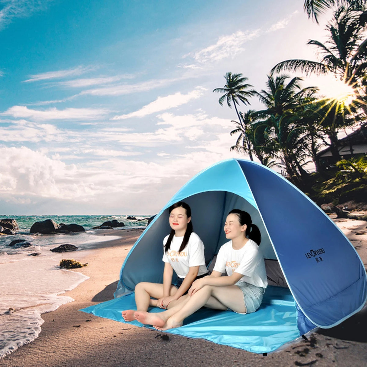 Pop-up Automatic Camping Tent Sun Shade Awning Z857134