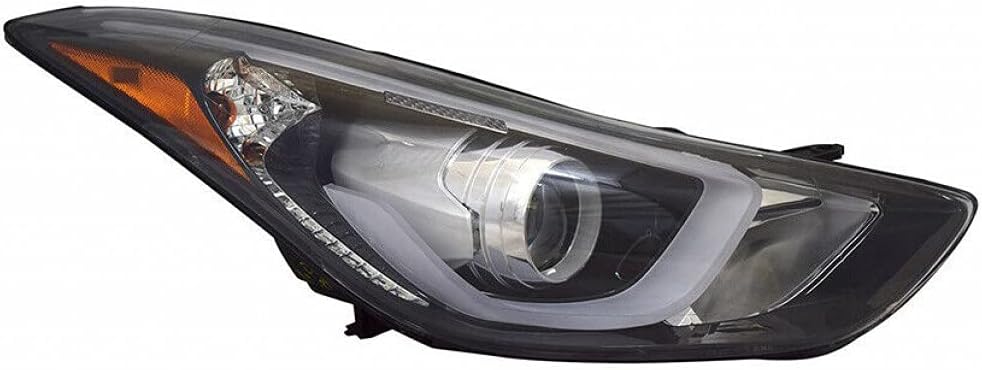 Headlight Assembly for 2014 2015 2016 Hyundai Elantra Driver and Passenger Side w/Bulbs w/LED DRL V16539