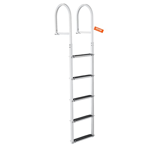 Removable 5 Steps 500 lbs Aluminum Dock Ladder S152