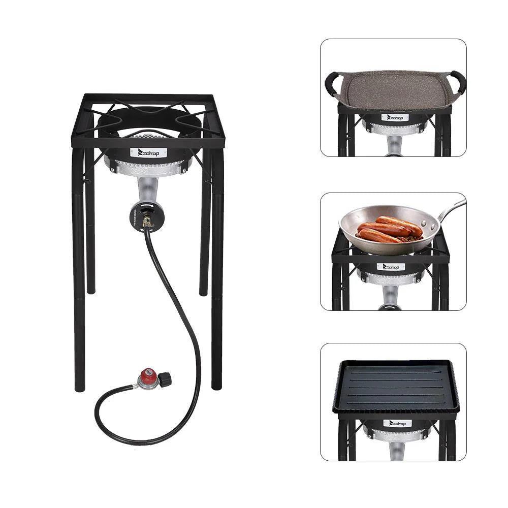 Propane Single Burner 200,000 BTU with Regulator, Cast Iron S57133