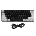 Wired Compact Mechanical Gaming Keyboard 61 Keys RGB LED Backlight M607563