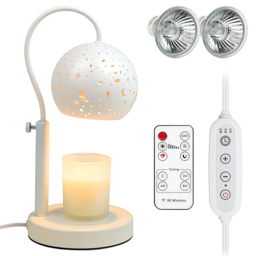 White Electric Candle Warmer Lamp with Timer and Remote Controls H215860
