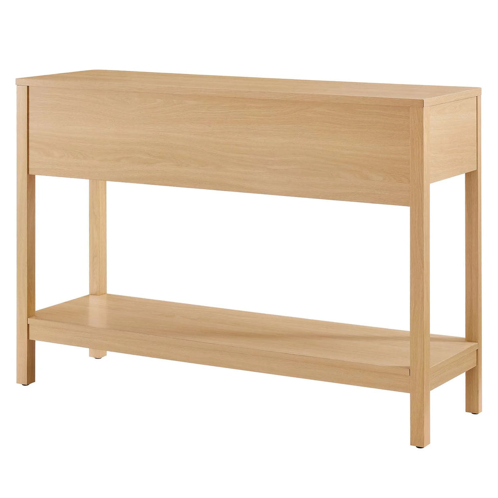 Oak Wood Entryway Console Table W7588
