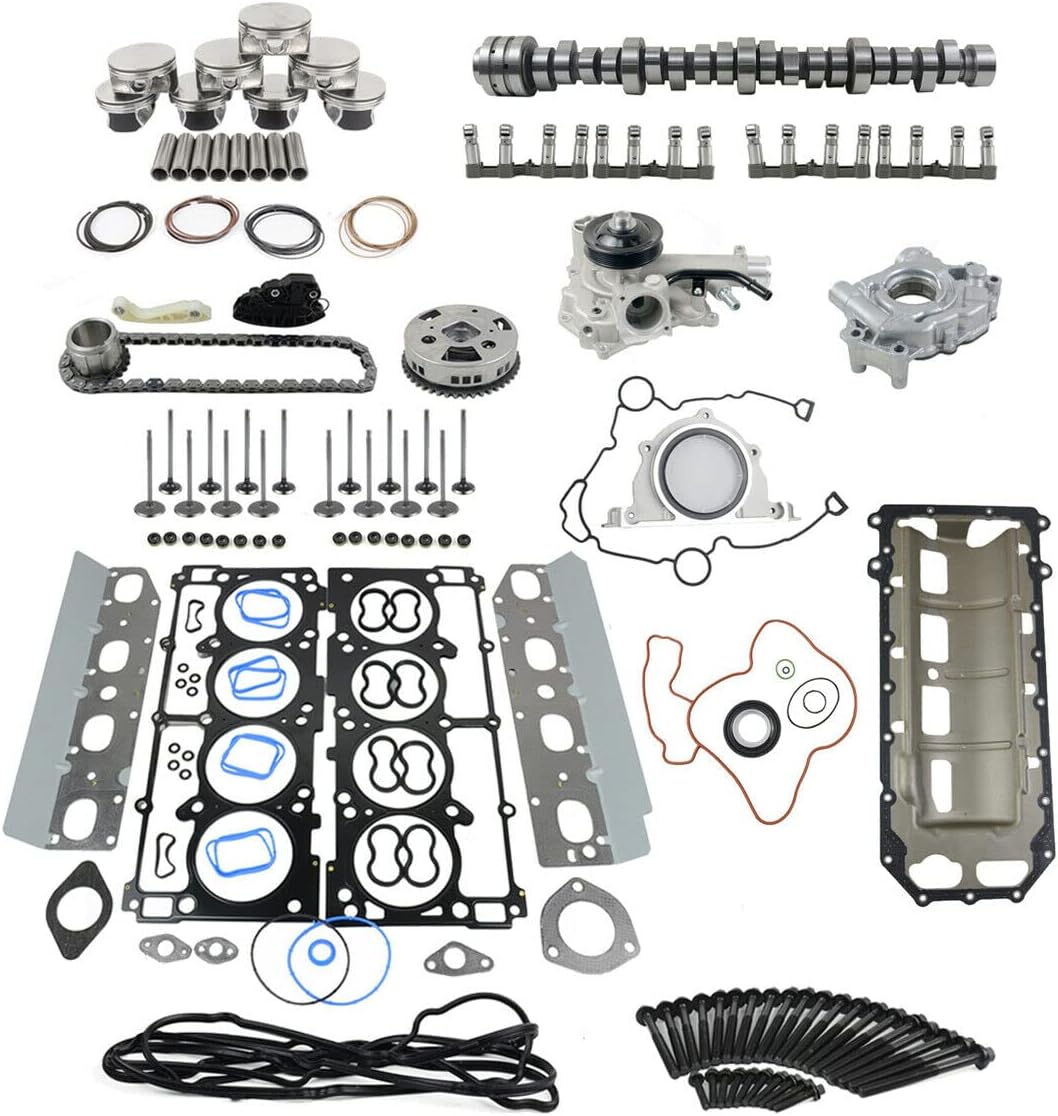 VVT Lifters Camshaft Kit Head Gasket Water Oil Pump Set for 2009-2015 Dodge Ram 1500 5.7L V8 HEMI L644