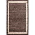 Brown Ivory 5' 3 x 8' Rectangle Rug T866