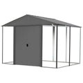 Galvanized Steel Hybrid Shed Kit - 10 x 12 Anthracite Z80266