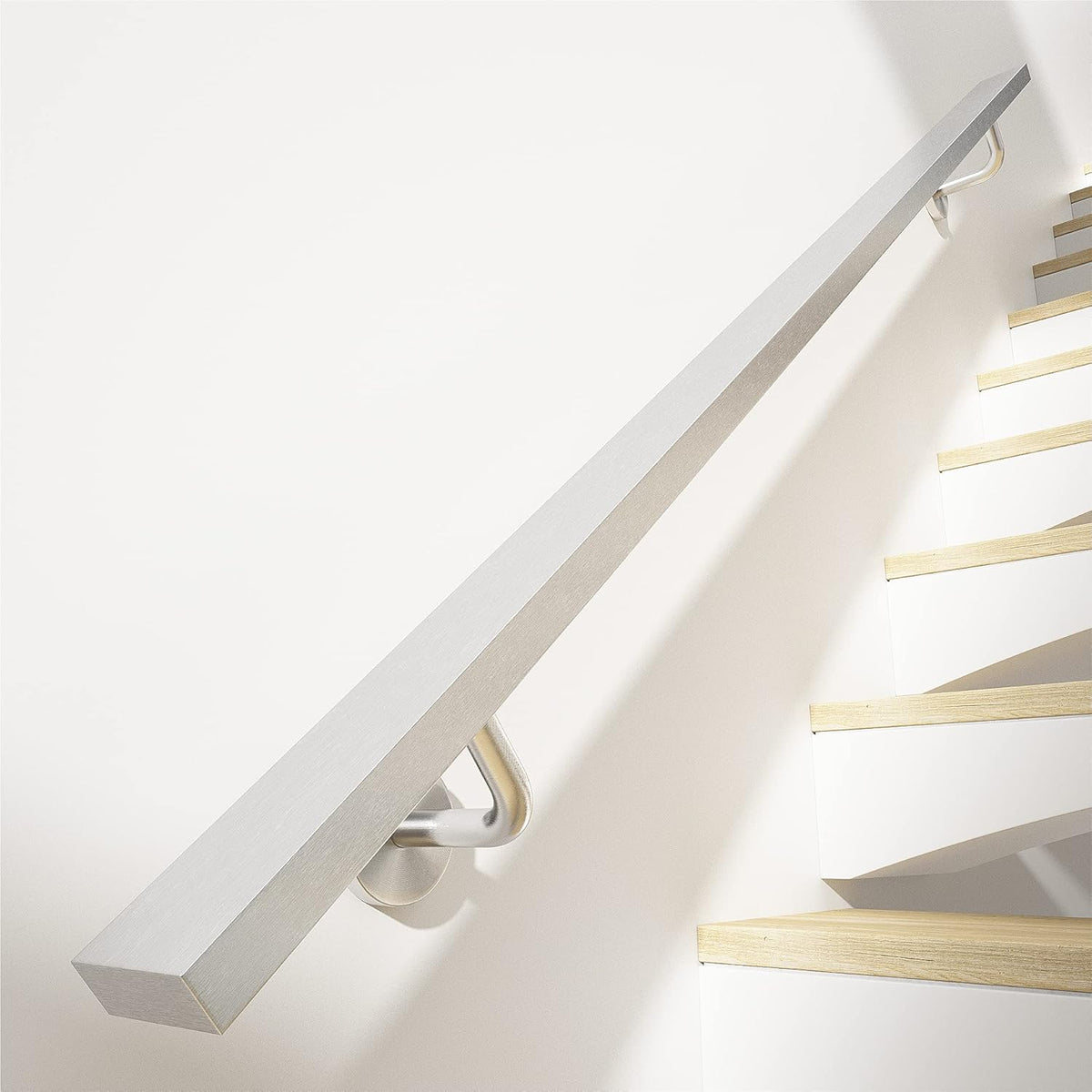 Brushed Stainless Steel Wall Mounted Stair Handrail N257261
