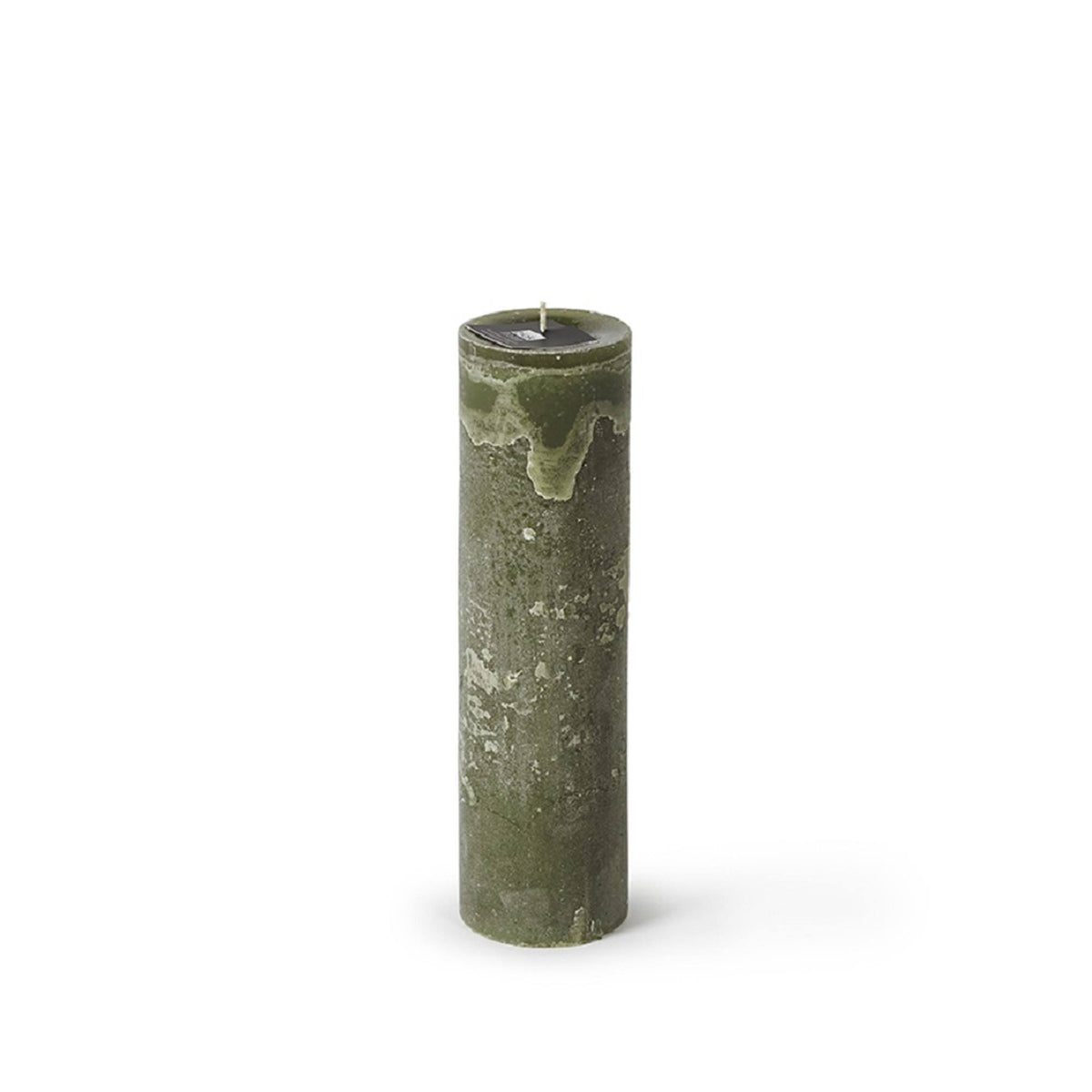 Dark Green Small Pillar Candle Z5556