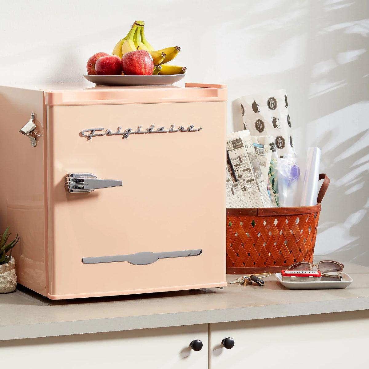 1.6 Cu ft. Retro Compact Refrigerator with Side Bottle Opener T672579