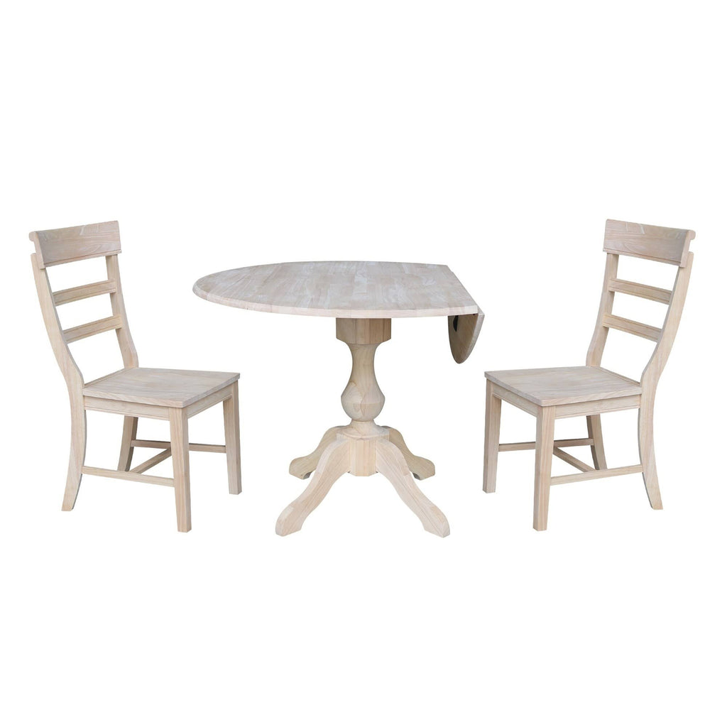 Round Top Pedestal Table with 2 Chairs S1879