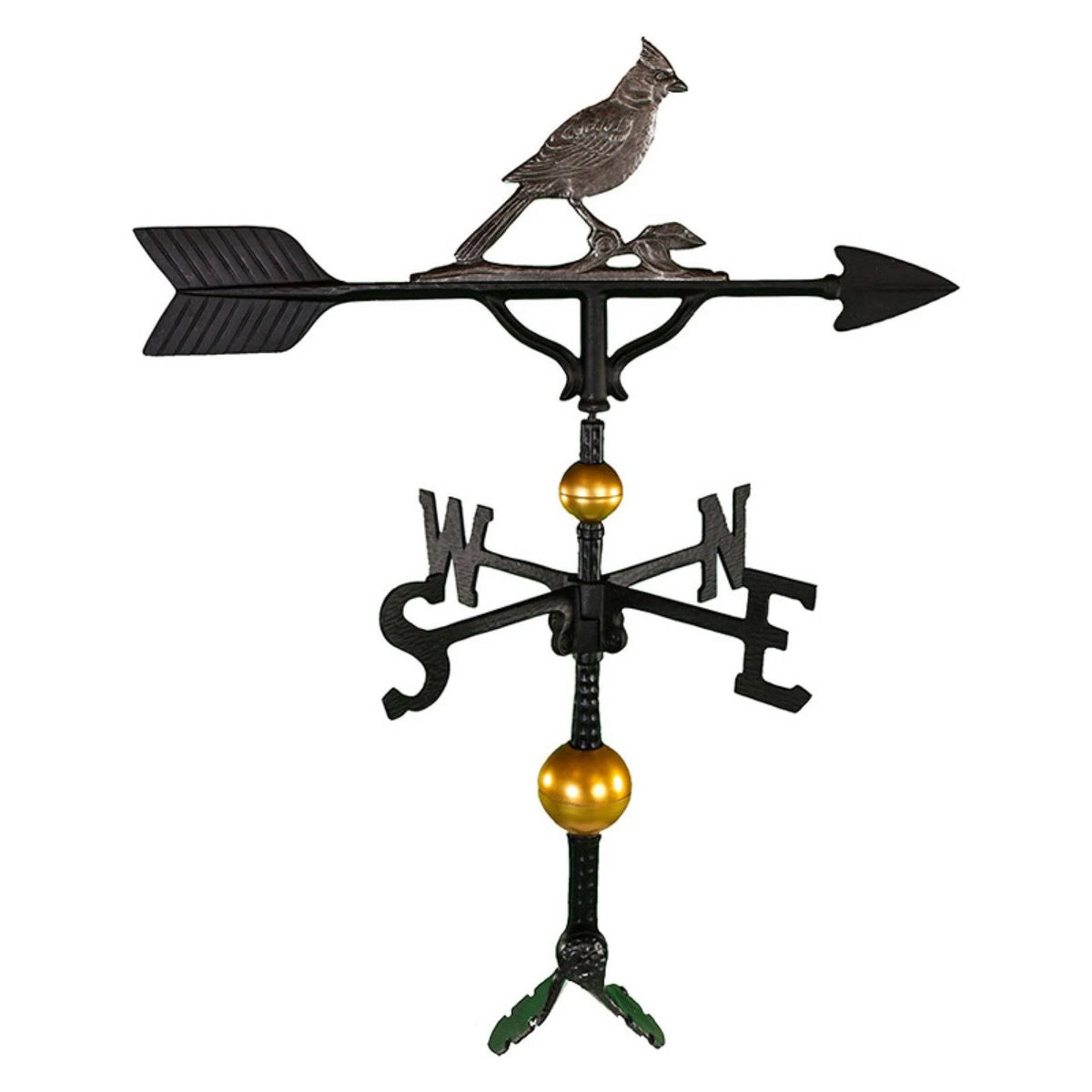 32 in. Swedish Iron Cardinal Weathervane I1160