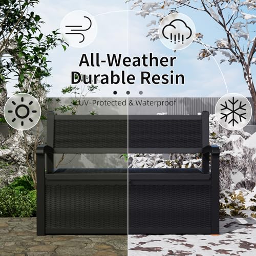 75 Gallon Lockable Storage Bench Deck Box O966