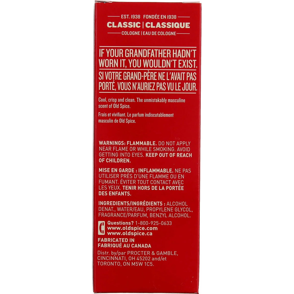 5 Pack 4.25 oz Cologne Spray G342