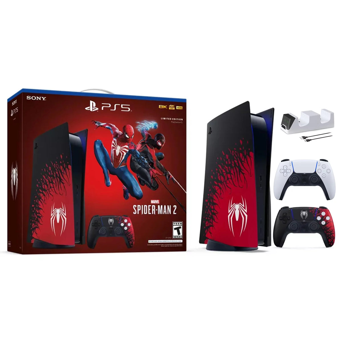 PS5 Disc Edition Gaming Console with Two Controllers K544467