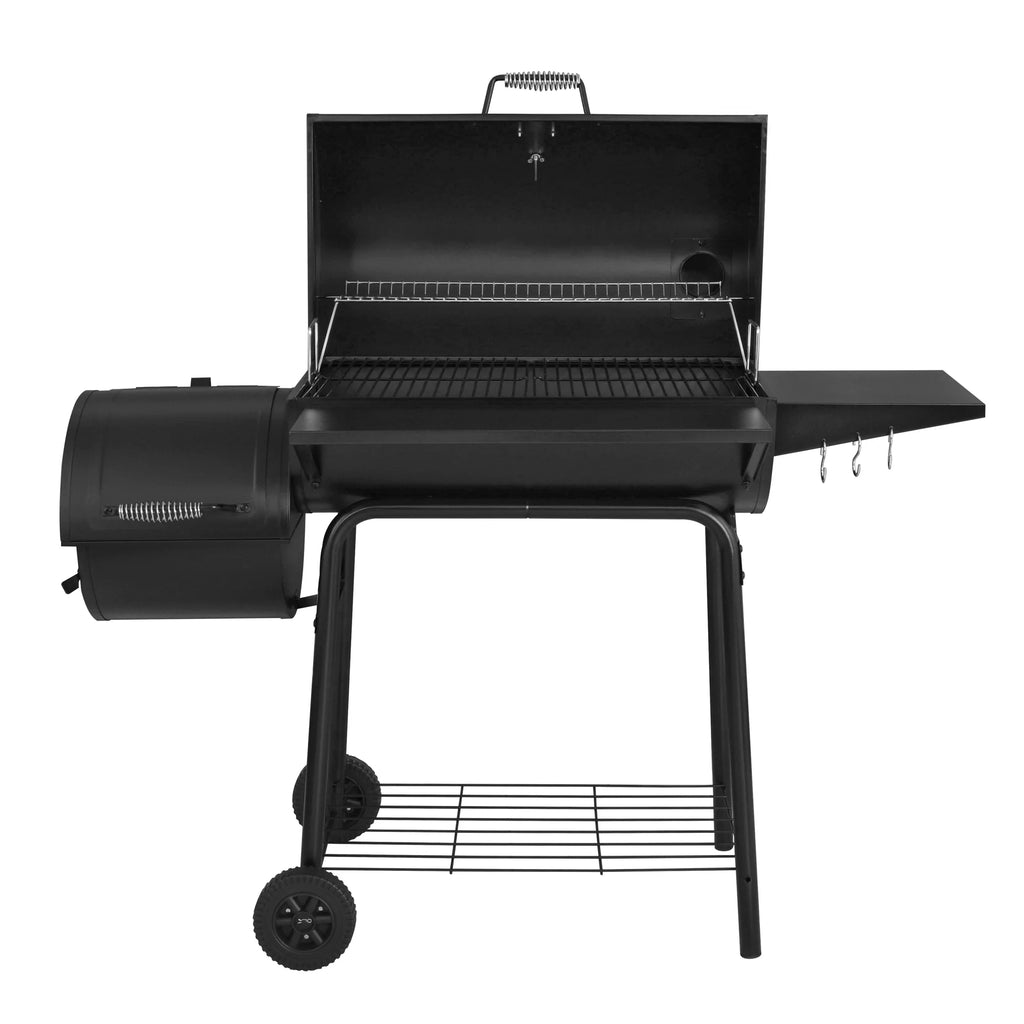 Steel Charcoal Grill with Offset Smoker O9911