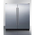 30 in. Wide Built-in Undercounter Side-by-Side French Door Refrigerator-Freezer - Stainless Steel Z74651