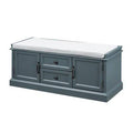 Dark Blue Storage Bench A454414