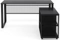 L-Shaped Computer Desk with File Cabinet U685604