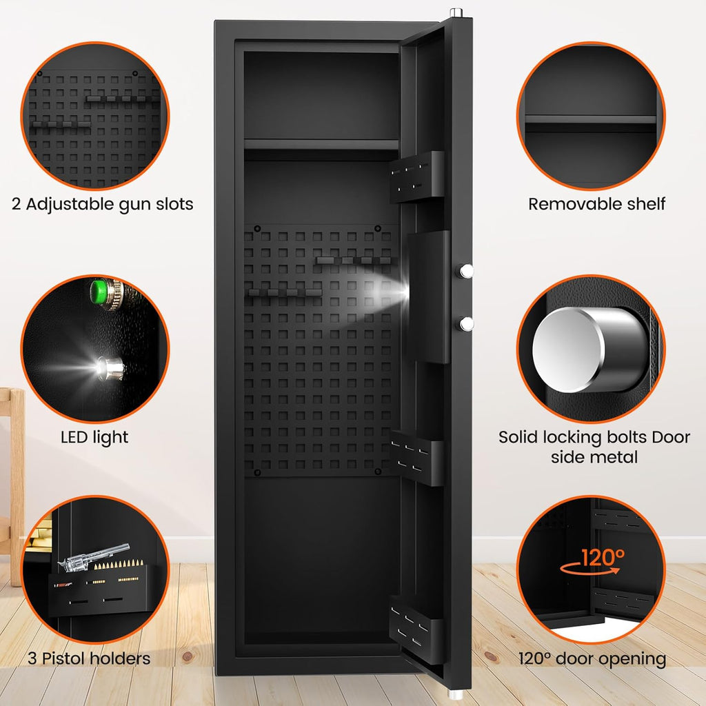 Fireproof Gun Safe with Combination & Spare Keys J72797