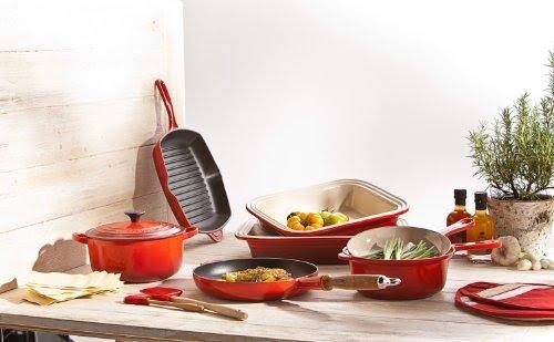 Enameled Cast-Iron Square Skillet Grill L74196