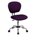 Purple Mid-Back Mesh Office Swivel Chair H85632