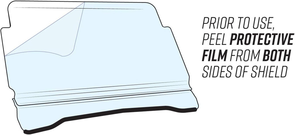 Clear Standard Half Windshield for Honda Talon P86863