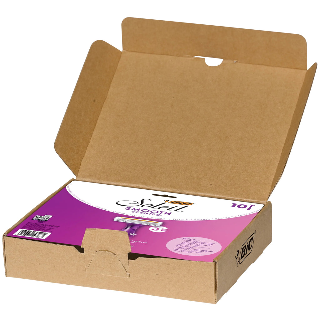 Scented Women's Disposable Razor, 3 Blade, 4 Pack J810