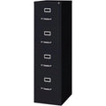 22" 4-Drawer Metal Vertical File Cabinet in Black V24878