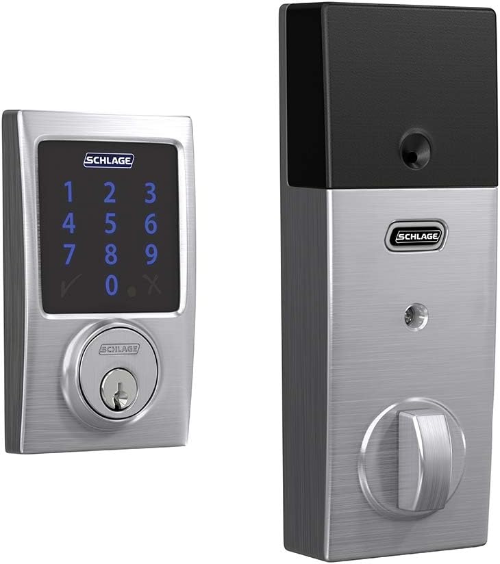 Bright Brass Smart Deadbolt With Alarm W9261