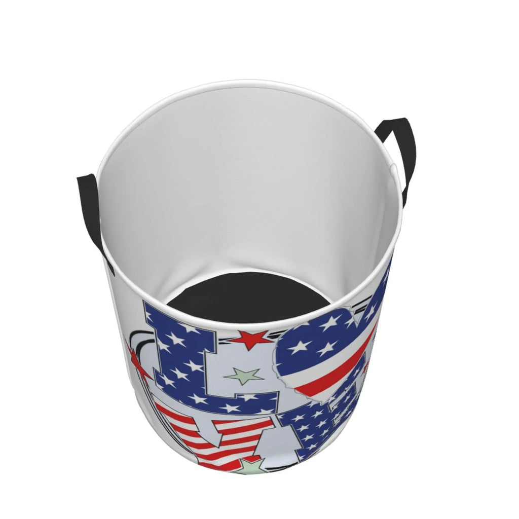 Round Waterproof Collapsible Laundry Basket J695