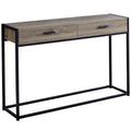 48"L Dark Taupe Black Accent Table V147904
